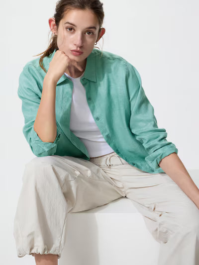 Premium Linen Shirt Long Sleeve (#32)