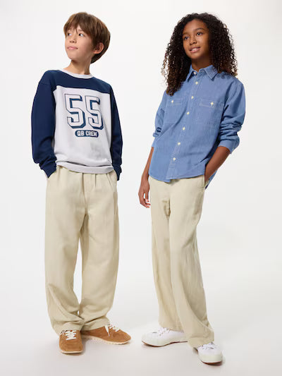 Linen Blend Wide Easy Pants (#22)