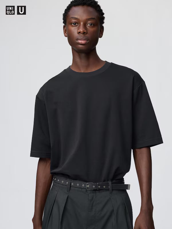 UNISEX AIRism Cotton Oversized Crew Neck T-Shirt (#01)