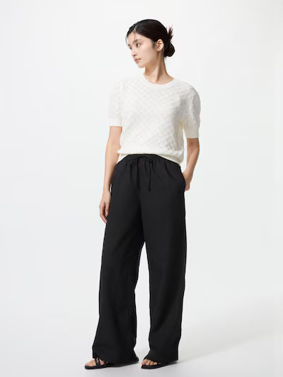 Linen Blend Easy Pants (#03)