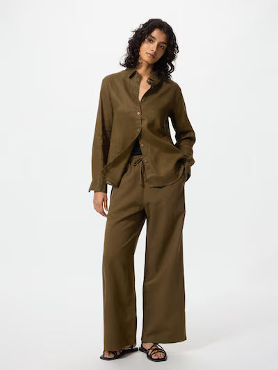 Linen Blend Easy Pants (#03)