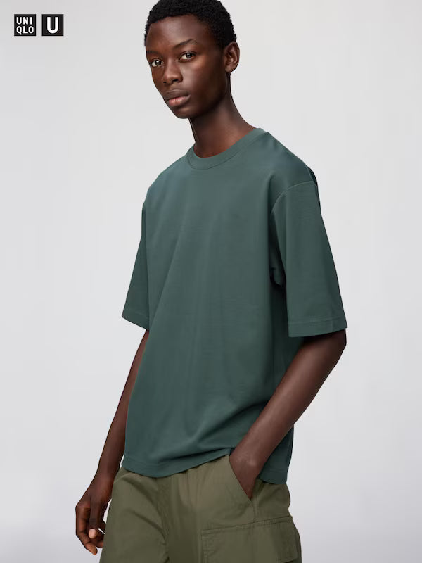 AIRism Cotton Oversized Crew Neck T-Shirt (#01)