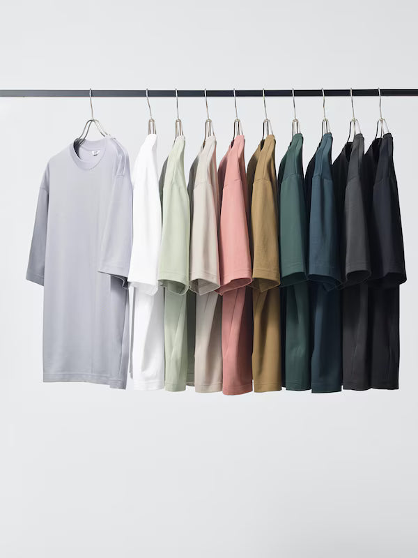 UNISEX AIRism Cotton Oversized Crew Neck T-Shirt (#01)