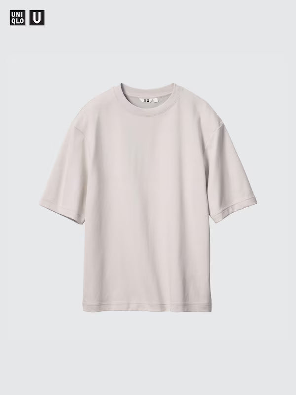 AIRism Cotton Oversized Crew Neck T-Shirt (#01)