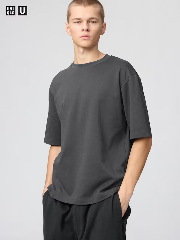 AIRism Cotton Oversized Crew Neck T-Shirt (#01)