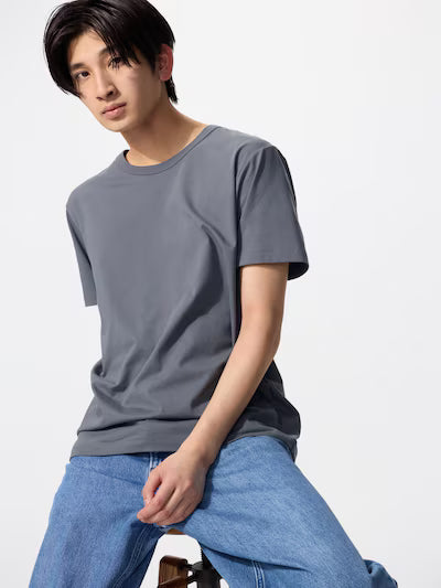 AIRism Cotton Crew Neck T-Shirt (#02)