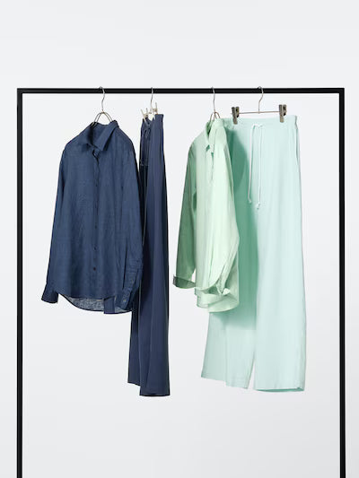 Linen Blend Easy Pants (#03)
