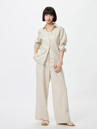 Linen Blend Easy Pants (#03)