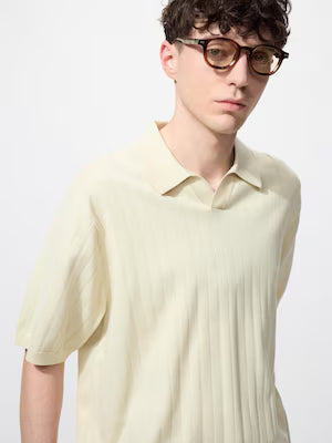 Washable Knitted Skipper Polo Sweater (#18)