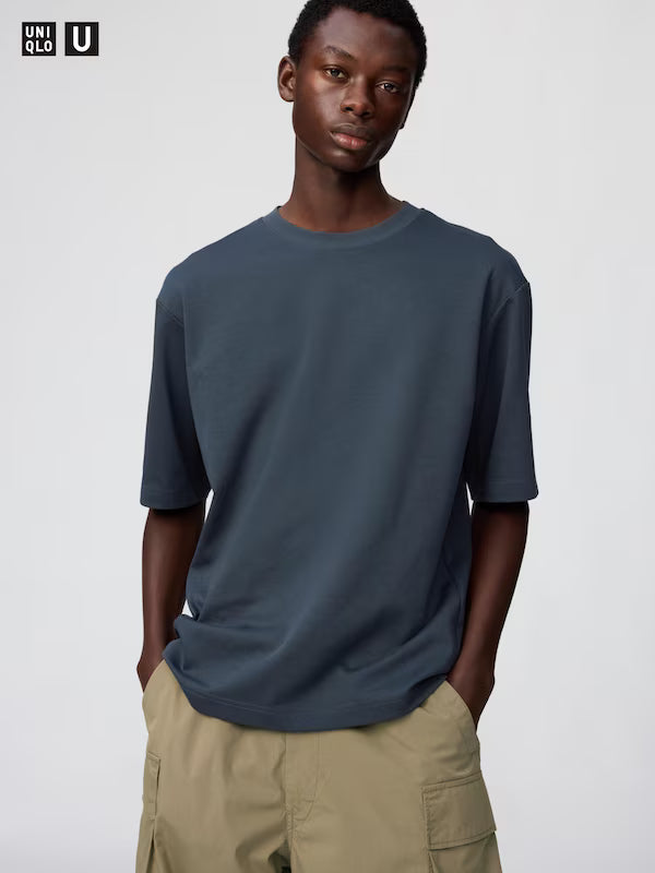 AIRism Cotton Oversized Crew Neck T-Shirt (#01)