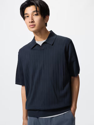 Washable Knitted Skipper Polo Sweater (#18)