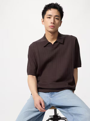 Washable Knitted Skipper Polo Sweater (#18)