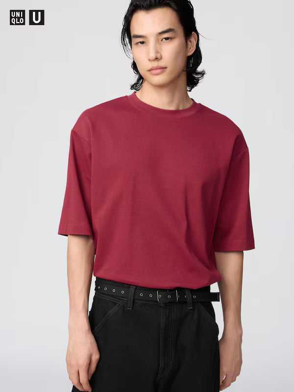 UNISEX AIRism Cotton Oversized Crew Neck T-Shirt (#01)